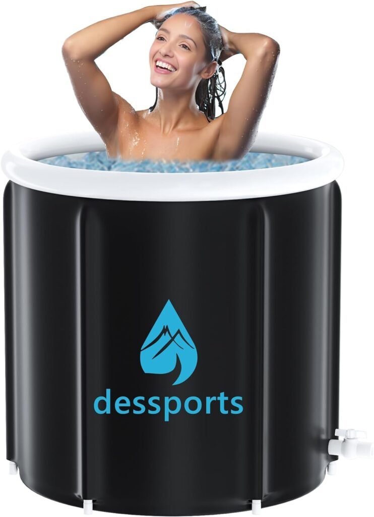 Ice Bath Tub for Athletes - Multiple Layered Portable Ice Bath Tub for Recovery and Cold Water Therapy - Cold Plunge Tub for Adult Soaking at Home and Outdoor
