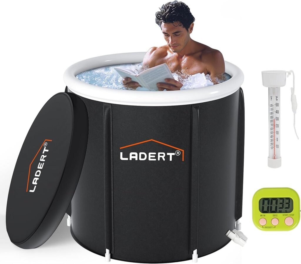 Large Ice Bath Tub, Portable Ice Baths Cold Plunge Tub for Athletes Cold Water Therapy and Adults Soaking Indoor/Outdoor (ICE-20)