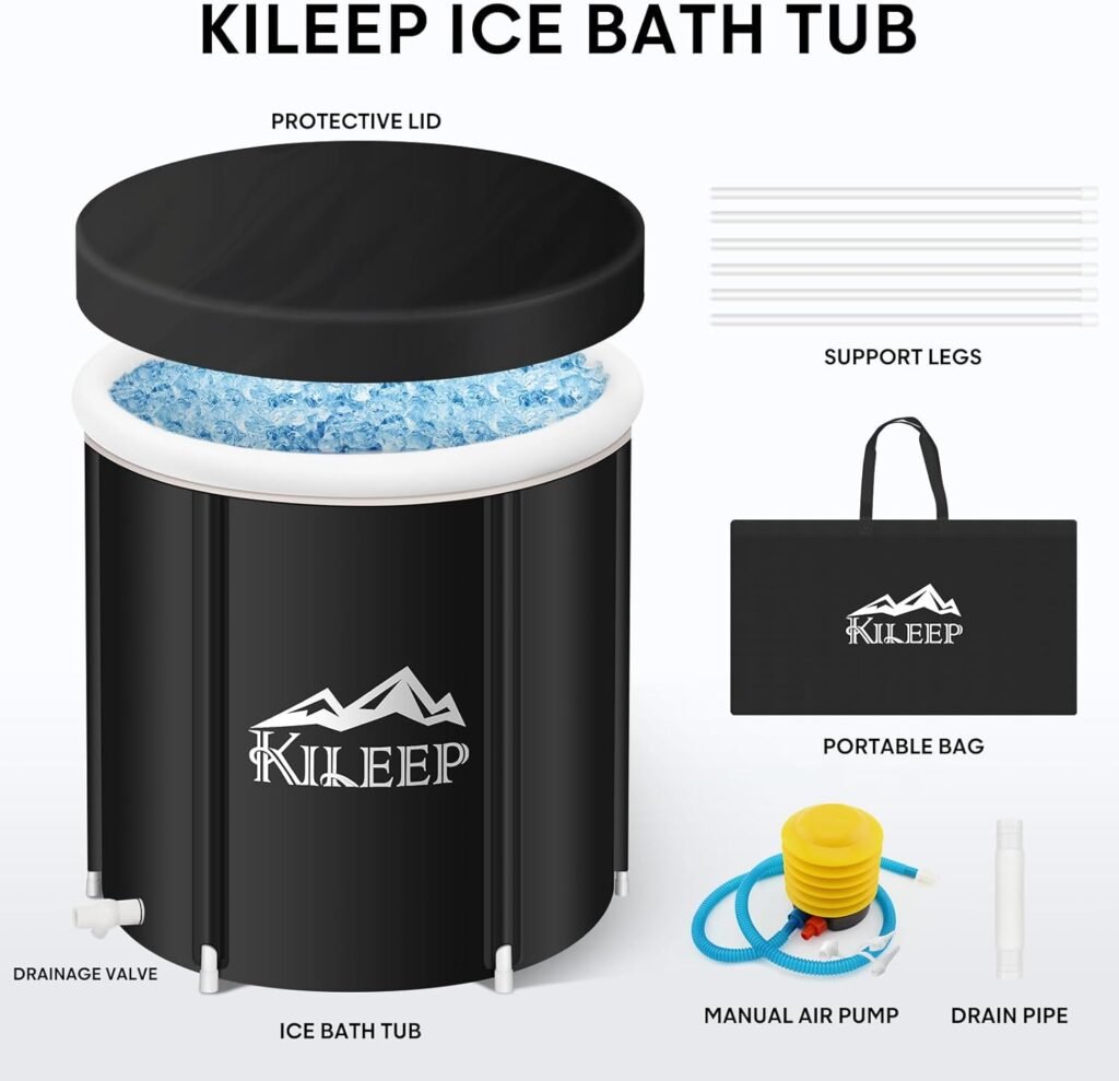 NAICID Ice Bath Tub, Cold Plunge Tub 120 Gallons, Portable Ice Baths at Home, Cold Water Pluge Tub, Ice Bath Tub for Athletes