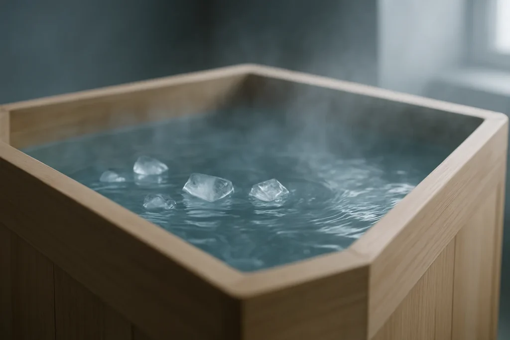 What does cold water therapy involve, and how is it different from a cold shower or an ice bath?